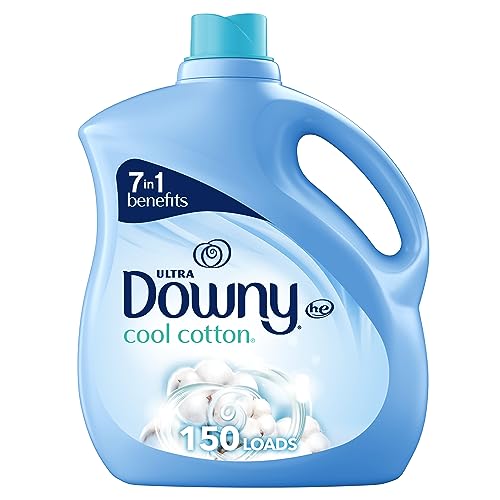 Downy Ultra Cool Cotton Liquid Fabric Conditioner (Fabric Softener), 150 Loads 111 fl oz (Package may vary)